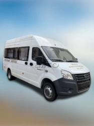 Bus for transportation of dead bodies or for rendering of funeral services modification 222060 on the basis of GAZelle NEXT vehi