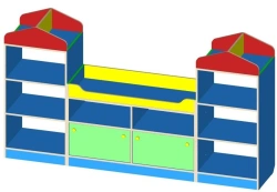 Shelving unit "House" article 4102
