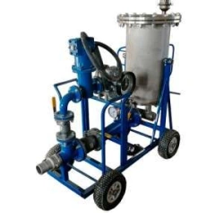 Mobile unit for draining aviation paraffin TS-1 from railway tanks in field conditions TANKER