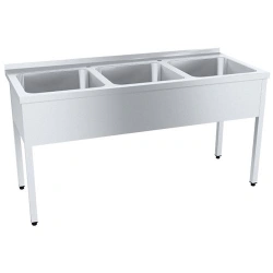 Solid drawn wash tub PROFI WMotsb3-500PNTs with sideboard
