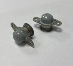 Body with cap of a small-size power lock with a sleeve flanged for locking hatches of aeroplanes and helicopters.