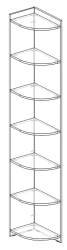 Corner shelf unit (series "Marseille")