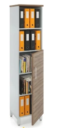 ZAMM swinging cupboard with 5 shelves (3 closed, 2 open), on metal frame