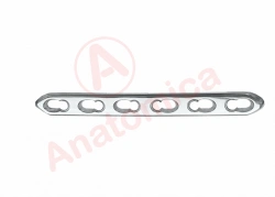 Straight narrow plate with limited contact with angular stability