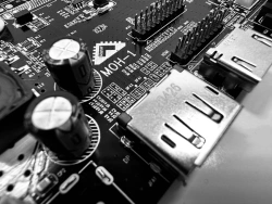 System board (basic) for video signal formation and control of monitor BESHTAU MON-1, BERT.442221.013.01.