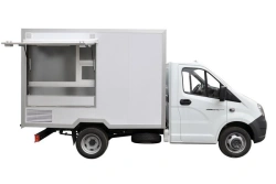 Means of transport - vans for the carriage of foodstuffs (car-shop van) of type 37123, modification 37123D on chassis base