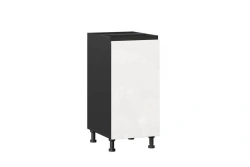 Sherwood LD.281610.000 Kitchen cabinet front 400 (White gloss/Black )