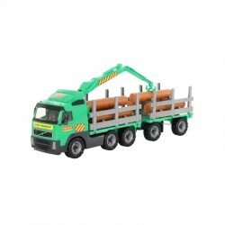 "Volvo", timber truck with trailer (netted), Item No. 8725.