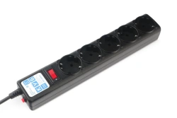 Filter-extension Power Cube 0,5 m 5 sockets (black graphite)