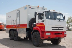 Self-propelled logging hoist PCS model 69574H on chassis KAMAZ-43118-50, KAMAZ-43118-A5, KAMAZ-RR, KAMAZ-43118- RS, KAMAZ-652.
