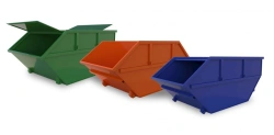 Bunker-accumulator for municipal solid waste (MSW) is designed for collection and transportation of municipal, industrial and ot