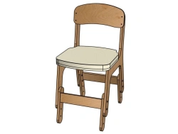 Classic chair No.2, adjustable semi-soft (seat)/ SD23