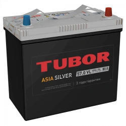 Accumulator battery starter lead-acid TUBOR ASIA SILVER 6ST-57.1(0) VL V00