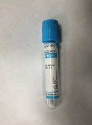 Vacuum tubes for venous blood sampling CORVAY with sodium citrate 3,8% 9:1, double walls, plastic, Size: 13*75 mm; volume