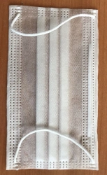 Medical mask made of non-woven materials, three-layer, disposable, non-sterile