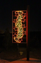 LED console (LED panel) "Wave of Stars" - decorative street lamp on brackets (modifications 220V, 24V,