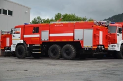 Foam extinguishing vehicle APT-(4,0-8,0)-70/4, type 58815K43118, modification APT (4,0-8,0)-70/4 (43118), on chassis KAMAZ-43118