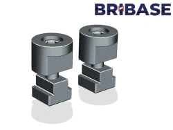 BB.ZP.030.16.020 Set of two clamps with screws and nuts 20 mm BriBase