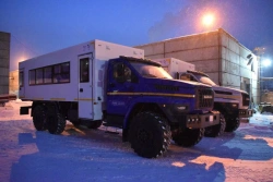 Special shift truck on URAL 5557-6151-70, 5557-6151-72, 5557-6151-74 chassis. Mark GIRD. Type 58498V. Modification 5849
