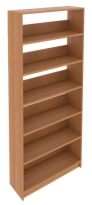 LDF single-sided shelving unit 900x300x1950 mm