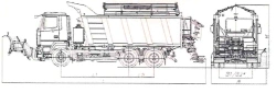 Universal road maintenance machine model MK-3534-15