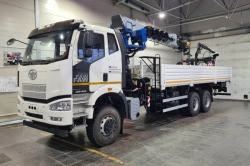 Crane-manipulator automobile KMA-150-9 and its modifications (special, cargo flatbed equipped with a crane-manipulator; spets.