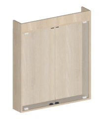 Hinged module with glass art.SH.04.02