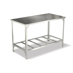 Production table for food processing in catering establishments food stainless steel 1000MM