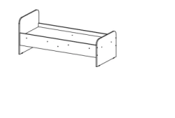 Single-drawer bed (Trade mark Alliance-S)