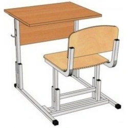 Single-seat set (desk + chair)