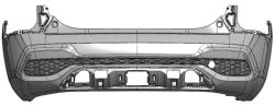 Rear bumper (bumper shell) with holes SP2 86612- Q5020