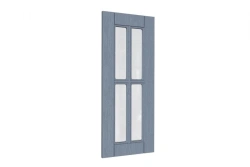 Mokka LD.274760.000 Front panel for 722 mm kitchen cabinet end with glass (Textured anthracite oak )