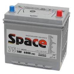 Lead battery for starting piston engines 6ST-75VLA Asia 95D23 "Space"