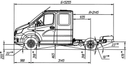 Chassis GAZelle NN, Modification A22R23, Petrol Engine, N1