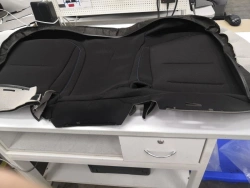 7002310XST33A8P Rear seat cushion cover (t/black)