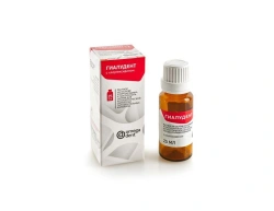 Solution based on chlorhexidine and sodium hyaluronate for antiseptic treatment of periodontal pockets "Hyaludent"