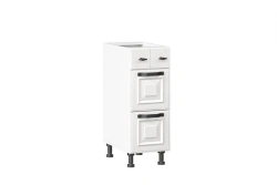 Type 4 LD.270170.000 Kitchen cabinet 300 with 3 drawers cabinet LUX (5) (White )