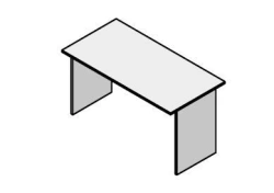Straight table. Furniture set "Work"