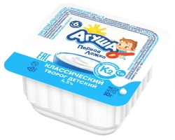 Agusha children's cottage cheese, 4.5% fat mass fraction, 50g