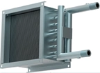 Water air heaters for round ducts WHC
