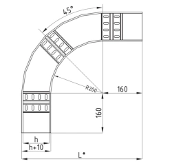 Cable ladder type LDU