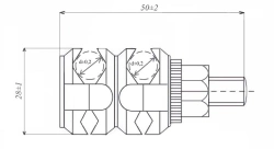 Set of assemblies, parts and tools for assembly of external fixation devices for bone fractures