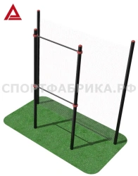 Square target on racks for testing disabled persons and persons with disabilities, hole dimensions 1.5 x 1.5