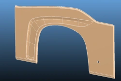 6299-401-5402504 Left middle arch panel