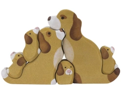 Wooden puzzle "Dogs (family)" 07012