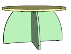 Wooden furniture for preschools: Play unit "Stool"