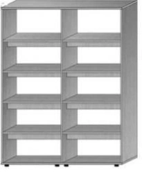 Library rack for books