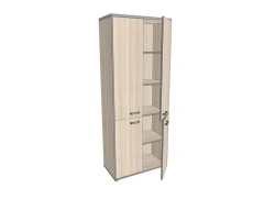 Shelving unit 4-door, high, wide 776*402*1980 mm ASSHZ-5