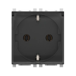 CADUCEUS ALING Experience Flush-mounted socket outlet with earthing connection without blinds with transparent cover without cen