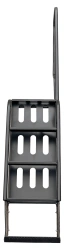 Cab platform ladder system 142.07.03.300, which is a part of self-propelled combine harvester RSM-142 "ACROS": "ACROS-5".